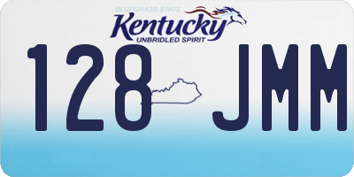 KY license plate 128JMM