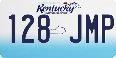 KY license plate 128JMP