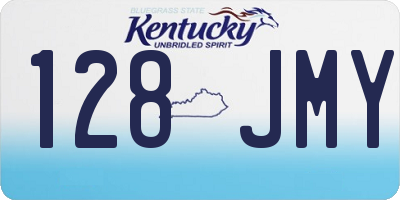 KY license plate 128JMY