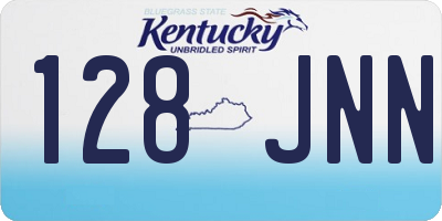 KY license plate 128JNN