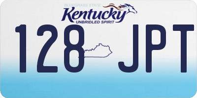 KY license plate 128JPT