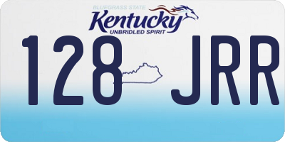 KY license plate 128JRR