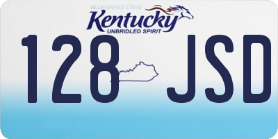 KY license plate 128JSD