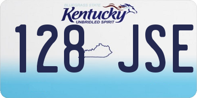 KY license plate 128JSE