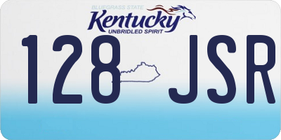 KY license plate 128JSR