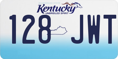KY license plate 128JWT