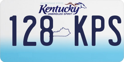 KY license plate 128KPS