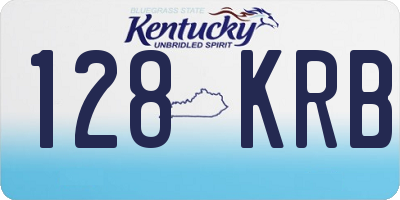 KY license plate 128KRB
