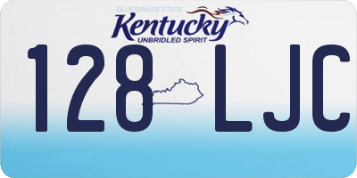 KY license plate 128LJC