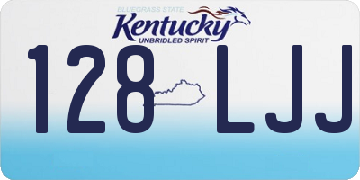 KY license plate 128LJJ