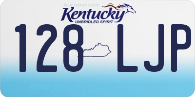 KY license plate 128LJP