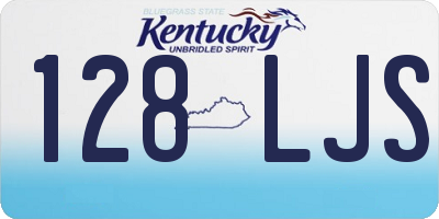 KY license plate 128LJS