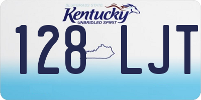KY license plate 128LJT