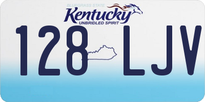 KY license plate 128LJV