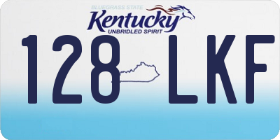 KY license plate 128LKF