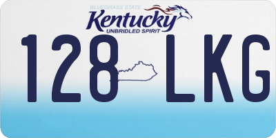 KY license plate 128LKG