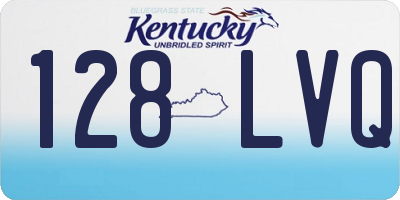 KY license plate 128LVQ