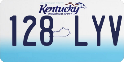 KY license plate 128LYV