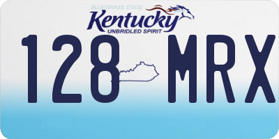 KY license plate 128MRX