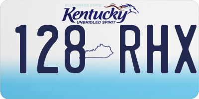 KY license plate 128RHX