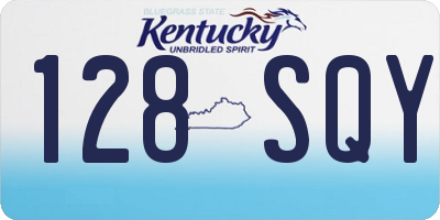 KY license plate 128SQY