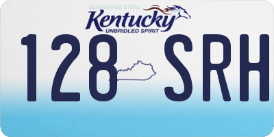 KY license plate 128SRH