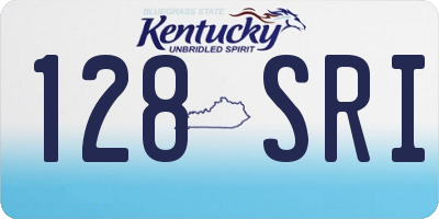 KY license plate 128SRI