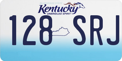 KY license plate 128SRJ