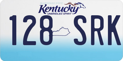 KY license plate 128SRK