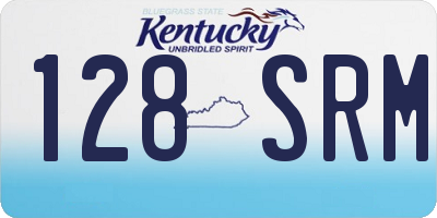 KY license plate 128SRM