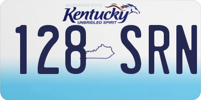 KY license plate 128SRN