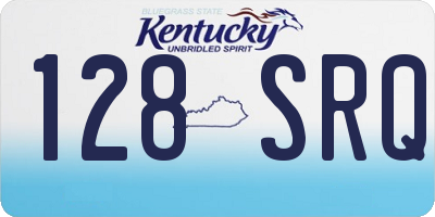 KY license plate 128SRQ