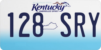 KY license plate 128SRY