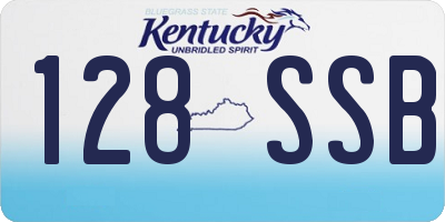 KY license plate 128SSB