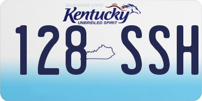 KY license plate 128SSH