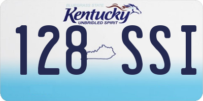 KY license plate 128SSI