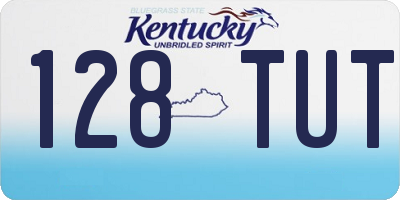 KY license plate 128TUT