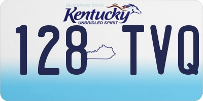 KY license plate 128TVQ