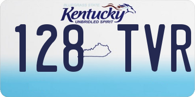 KY license plate 128TVR