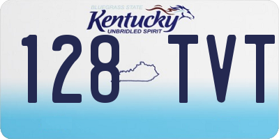 KY license plate 128TVT