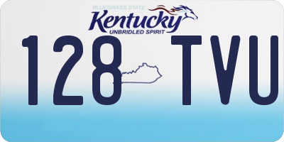 KY license plate 128TVU