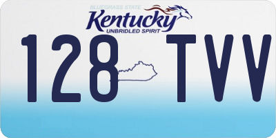 KY license plate 128TVV