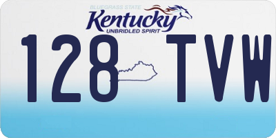 KY license plate 128TVW
