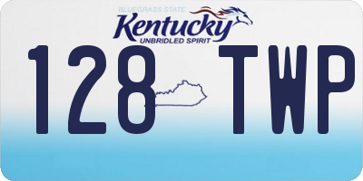 KY license plate 128TWP