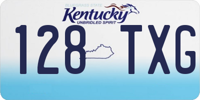 KY license plate 128TXG