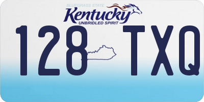 KY license plate 128TXQ