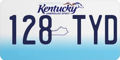 KY license plate 128TYD