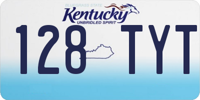 KY license plate 128TYT