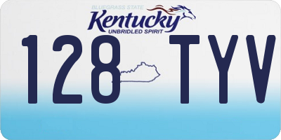 KY license plate 128TYV