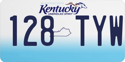 KY license plate 128TYW
